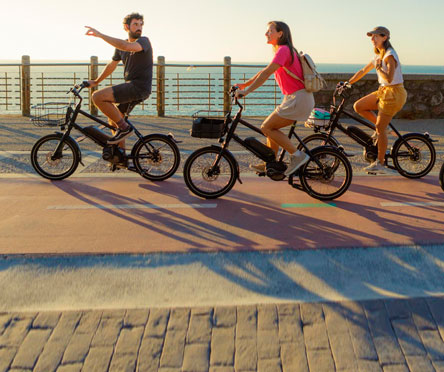 Les quartiers de Saint Sébastien à Velo Électrique