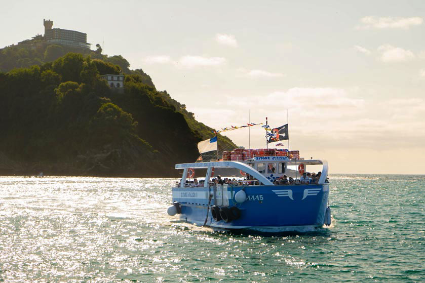 Boat trip to the island