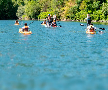 Descenso libre del Oria en Kayak