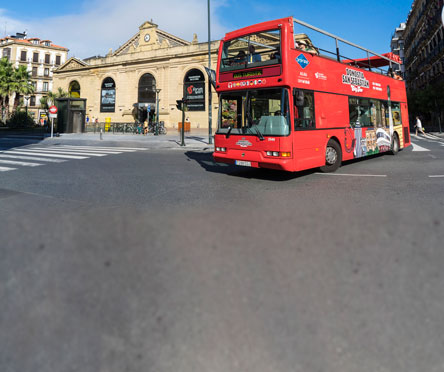 Tourist bus panoramic route